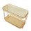 Dark Brown Double Layer PET Cosmetic Rack 500 g 2