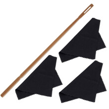 Flute Cleaning Kit with Rod and Soft Cloths for Consistent Tone Maintenance and Pad Protection