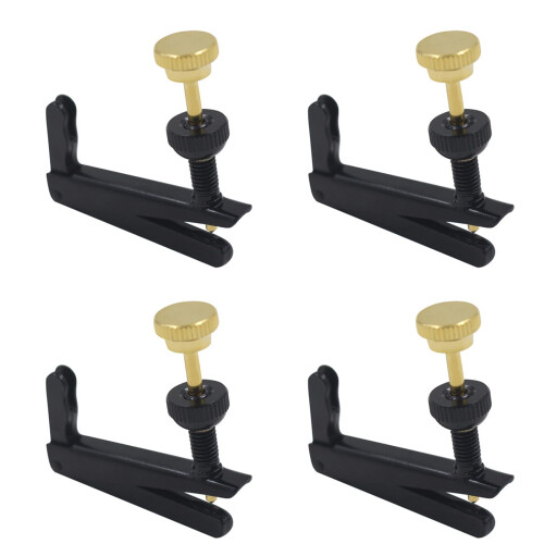 4Pcs Metal Violin Fine Tuners Set, Durable String Adjusters for Precise Pitch Control and Quick Winding 1