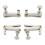 4Pcs Metal Violin Fine Tuners Set, Durable String Adjusters for Precise Pitch Control and Quick Winding 4