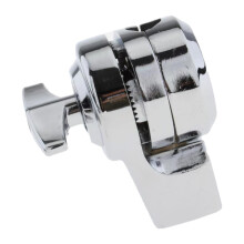 Heavy Duty Drum Rack Hook Connector with Textured Metal Finish for Cymbals and Percussion Mounting
