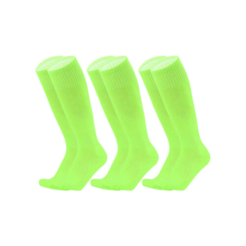 3 Pair Practical Breathable Long Knee-fluorescent green child