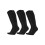 3 Pair Long Compressions Sock Suitable for-Black aldult 1