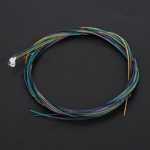 Colored Nylon Classical Guitar Strings Set, ColorCoded Quick Tuning, Warm Tone and LongLasting 1
