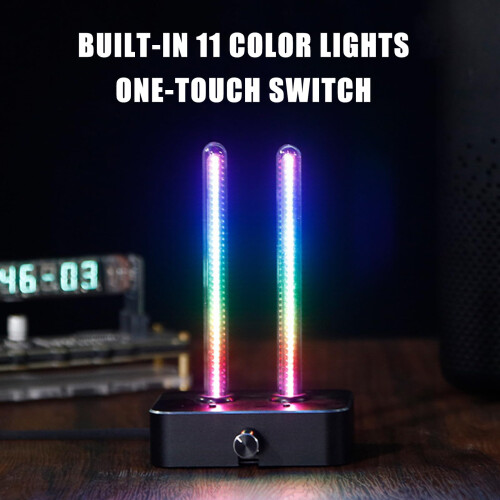 Music Rhythm Light Bar with Realtime Audio Visualization, Adjustable Sensitivity, RGB Modes for Home Studio Desktop 1