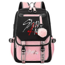 (46cmX29cmX16cm, 11) New Stray Kids Girls Boys USB Backpacks Anime School Book Bags Teenager Canvas Backpack For Women Backpacks  x
