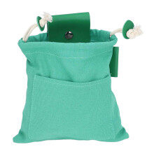 Foldable Canvas Foraging Bag with Waist Hanging Belt Loop, Durable Large Capacity Pouch for Gardening and Mushroom Picking