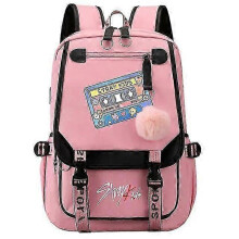 (46cmX29cmX16cm, 09) New Stray Kids Girls Boys USB Backpacks Anime School Book Bags Teenager Canvas Backpack For Women Backpacks  x