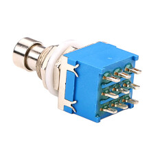 Guitar Foot Switch Pedal Blue Metal Construction for Guitar Effects Reliable Control Easy DIY