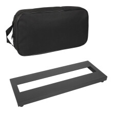 Large Aluminum Guitar Pedalboard with Carrying Bag, Stable Mounting Platform for Live Performance