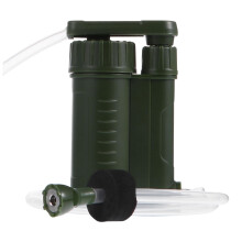 Portable Water Filter Pump for Hiking Camping, Lightweight Manual Purifier for Outdoor Survival