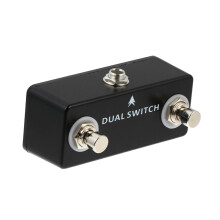 Dual Footswitch Pedal for Guitar Effects, Compact Controller with Stereo Jack and Hands‑ Switching