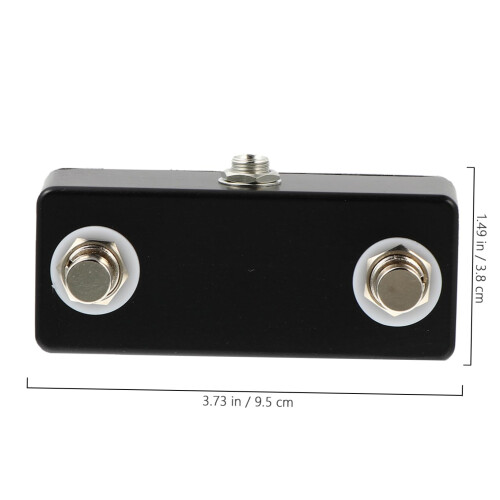 Dual Footswitch Pedal for Guitar Effects, Compact Controller with Stereo Jack and Hands‑ Switching 1