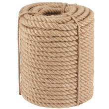 3/4 Inch Twisted Manila Rope 150 Ft Heavy Duty Natural Jute Rope for Dock Railing Crafts and Outdoor Use