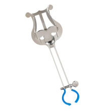 Silver Trumpet Marching Music Holder Lightweight Compact Stand for Bands Easy Page Access