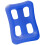 Inflatable Pool Float Air Mat Airbed Pool Blow up-Navy Blue 1