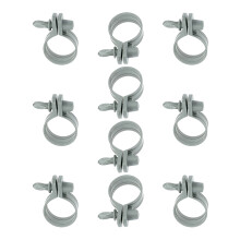 10Pcs Hose Clamps Adjustable Pool Hose Clamps with Thumb Screw