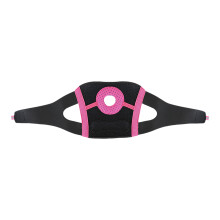Manchon en tissu de nylon de protection du genou-noir rose rouge