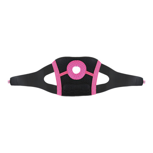 Elastic Knee Guard With Ergonomic Design-black rose red