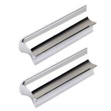 2pcs Stainless Steel Guitar Slide Set for Electric and Acoustic Guitar, Durable Metal for Clear Sustain