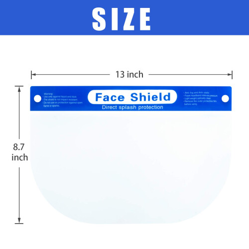 10 Pack Safety Face Shield, Reusable AntiFog Clear Protective Visor with Soft Sponge Cushion, Pink 2