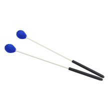 Wool Felt Drum Mallets with Blue Heads for Snare Drum, Warm Tone and Balanced Control