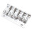 5 String Bass Guitar Bridge Adjustable Saddle Electroplated Zinc Alloy Silver Replacement 1