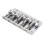 5 String Bass Guitar Bridge Adjustable Saddle Electroplated Zinc Alloy Silver Replacement 4