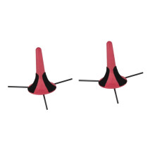2pcs Detachable Folding Trumpet Stand with Stable Metal Tripod Holder for Cornet and Wind Instruments