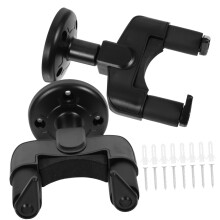 Guitar Wall Mount Hanger with AntiDrop Buckle Lock for Bass and Ukulele, Sturdy SpaceSaving Display Hook