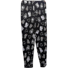 (L, Skeleton) WomensHalloween Cartoon Flannel Pajamas Anime Kawaii Casual Cozy Soft Home Pants Winter Warm Sleepwear Trousers