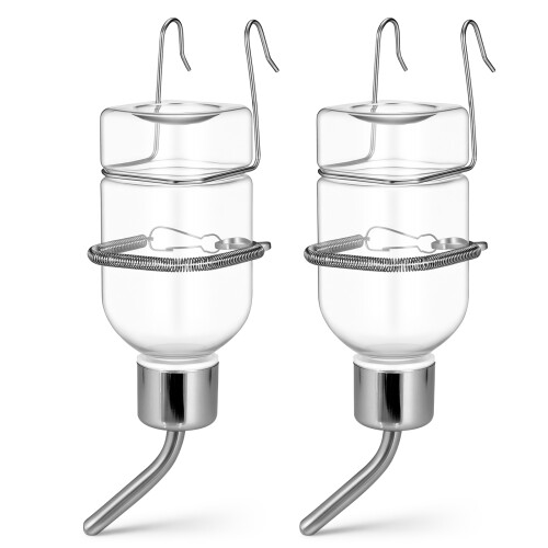 2pcs 180ml Plastic Rabbit Water Feeder Hanging Bottle