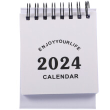 Mini Desktop Calendar White Paper 1pcs 5.3x2.9in
