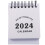 Mini Desktop Calendar White Paper 1pcs 5.3x2.9in 1