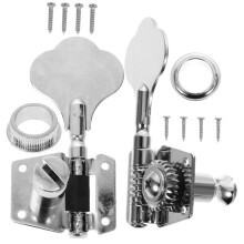 Metal Bass Tuning Pegs Set for Acoustic Bass Guitar, Smooth Gear, Durable Easy Replacement
