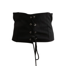1Pc Black Cotton Body Sculpting Waistband Elastic Slimming Belt