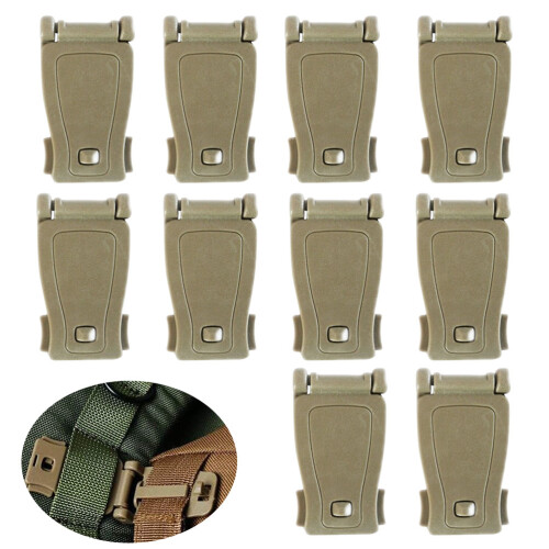 10pcs Web Buckles Strap Clip Strap Management Tool For