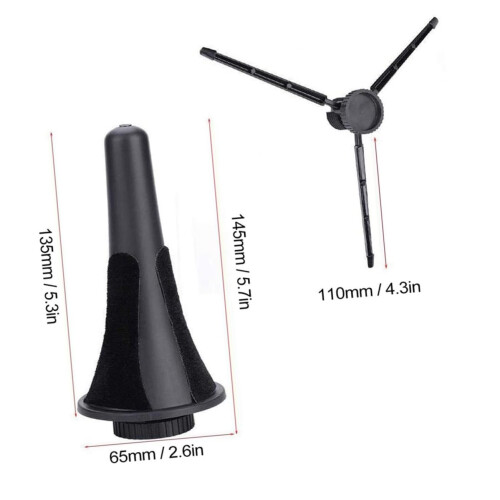 Clarinet Stand with Secure Support, Foldable Compact Design, Soft Padded Protection 1