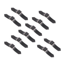 10Pz Fibbie Uniforme Nere in Pelle E Per Decorazione Gonne