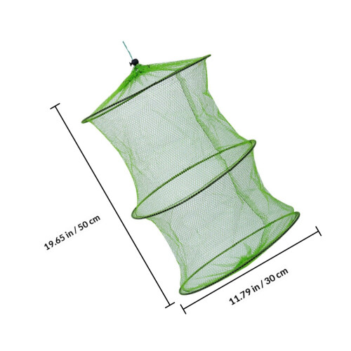 5Pz Rete Nylon Pieghevole Verde Retino Portatile 1