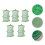 5Pz Rete Nylon Pieghevole Verde Retino Portatile 3