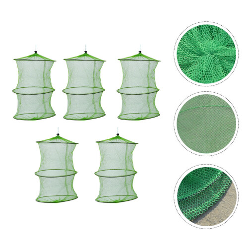 5Pz Rete Nylon Pieghevole Verde Retino Portatile 2