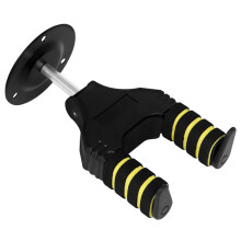Self Locking Guitar Wall Mount with Heavy Duty Iron Base, Secure Hanger for Electric Guitar and Bass