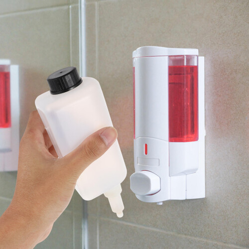 3Set Set Parti Ricambio Dispenser in PP Bianco Murale 1