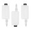 3Set Set Parti Ricambio Dispenser in PP Bianco Murale 6