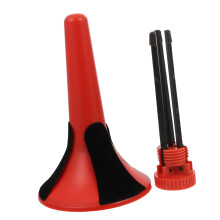 Detachable Trumpet Stand with Collapsible Metal Tripod, Bright Red Finish for Band Use