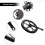 1Set Guarnitura Monopignone in Ferro Nero Resistente Per Bici 5