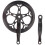1Set Guarnitura Monopignone in Ferro Nero Resistente Per Bici 7