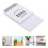 Mini Desktop Calendar White Paper 1pcs 5.3x2.9in 6