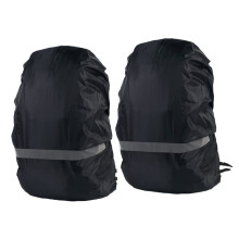 2Pcs Waterproof Reflective Backpack Rain Cover Oxford Cloth for Hiking Camping Outdoor